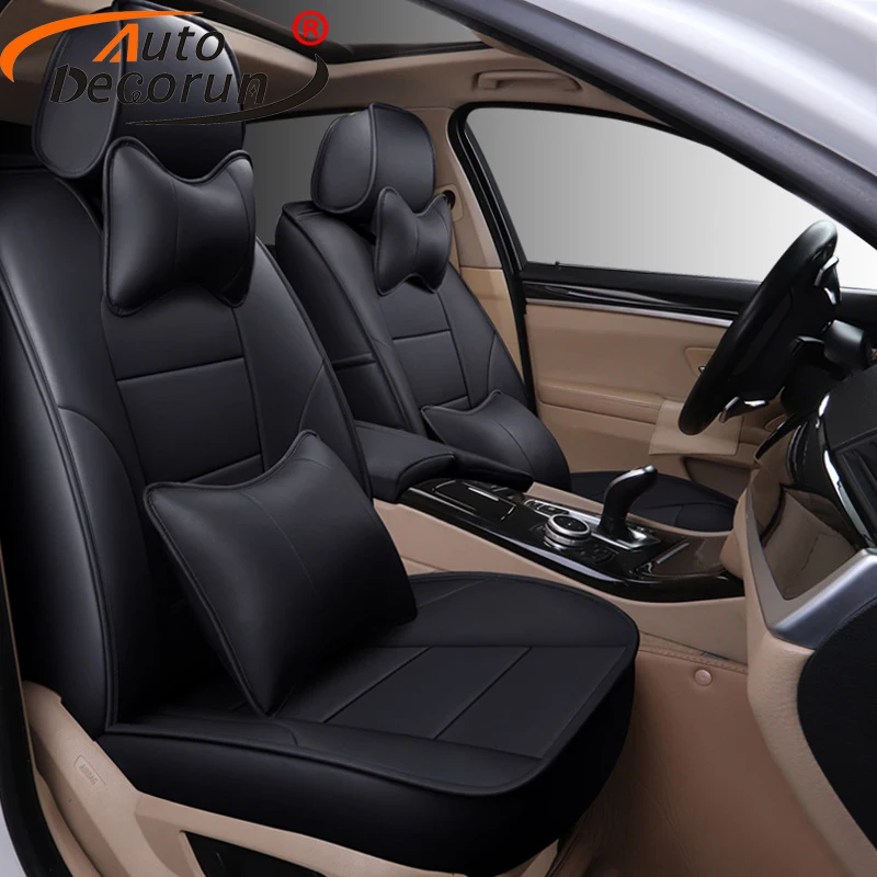 

Чехлы AutoDecorun на сиденья из воловьей кожи и ПВХ, аксессуары для KIA Cadenza 2011, чехол на сиденье для автомобиля Защитные подушки 12 шт./комплект