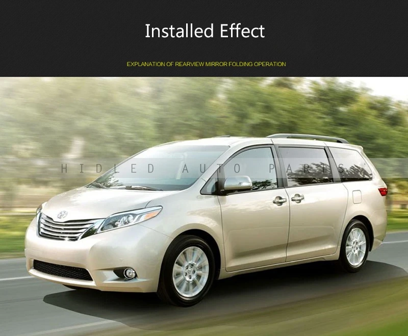 1 компл. Противотуманные фары с рамками для Toyota Sienna 11'-17' транспортных средств