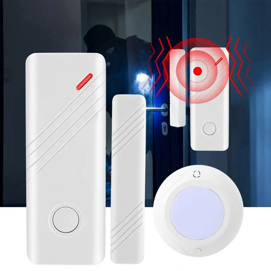 

Sirena Alarma Sirene Alarme Wireless Security Alarm System 1 Sound Light Siren 2 Door Window Magnetic Sensor (JD11+06A+03B) HOT