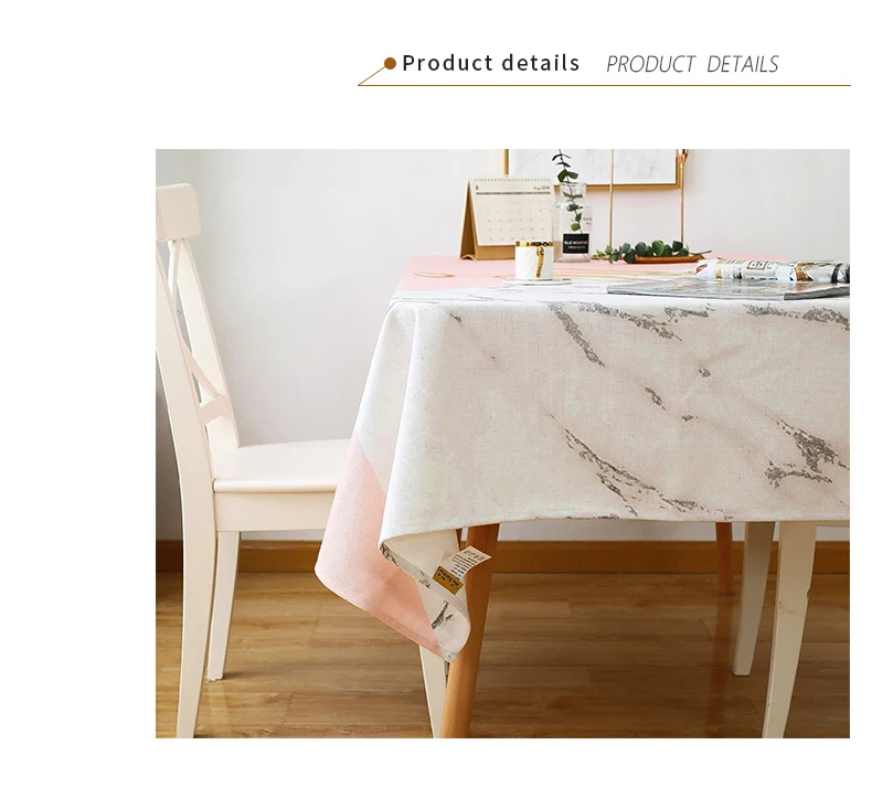 Nordic Thick Round Table cloth Party Wedding TableClothKitchen Pattern Rectangular tablecloth Pastoral printing table cover set