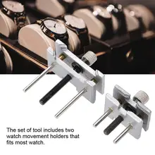 2 в 1 чехол для часов зажим для наручных часов чехол для ремонта инструмента механизм Чехол Держатель тиски для часов инструмент для ремонта часов для часовщика