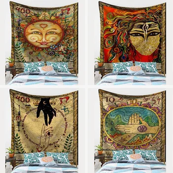 

4 Kinds Size Tarot Tablecloth Astrology Beautiful Colorful Pattern Game Tarot Sofa Cover Tapestry Board Game Accessorie