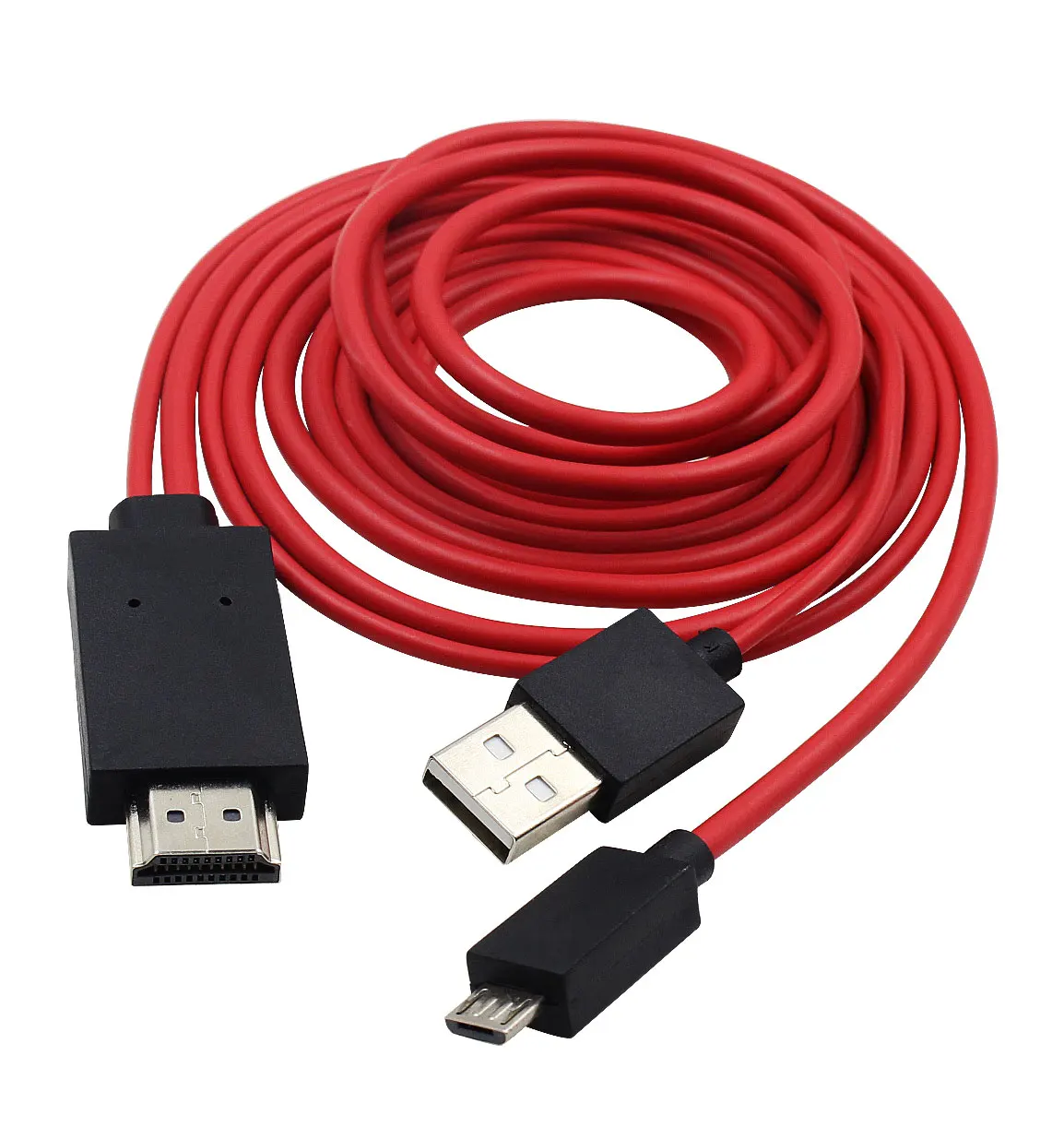 Lånte smid væk kronblad Micro USB to HDMI-compatible Media HDTV MHL Adapter Cable for Samsung Galaxy  A3 A5 A7