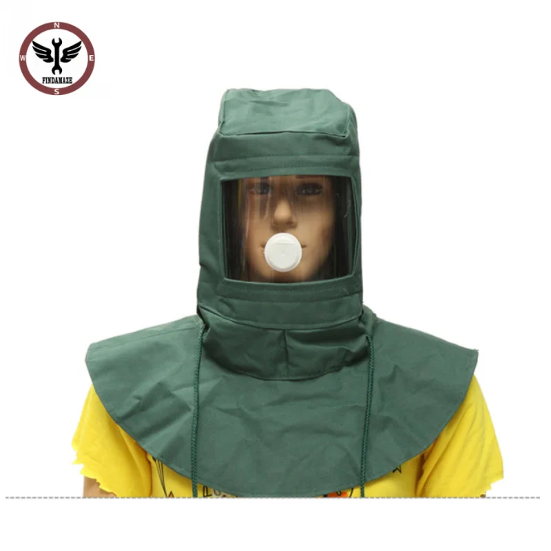 

FINDAMAZE Blasting Hood Sand Abrasive Grit Shot Sandblaster Mask Dust Protective Tool