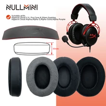 Null mini – oreillettes de remplacement pour casque Gaming, pour HyperX Cloud I/ II, Cloud Core,Cloud Silver,Cloud Alpha,Cloud Pro,Cloud X
