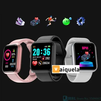 

Y68 Smart Watch Women Men Sport Bluetooth Smart Band Heart Rate Monitor Blood Pressure Fitness Tracker Bracelet for Android IOS
