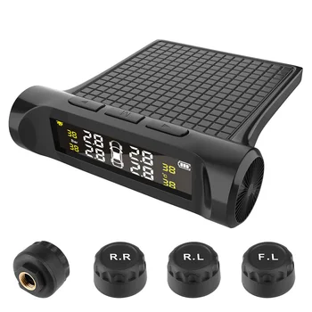 

LEEPEE Tyre Pressure External Sensor Car TPMS Tyre Pressure Monitoring System Auto Security Alarm Systems Digital LCD Display