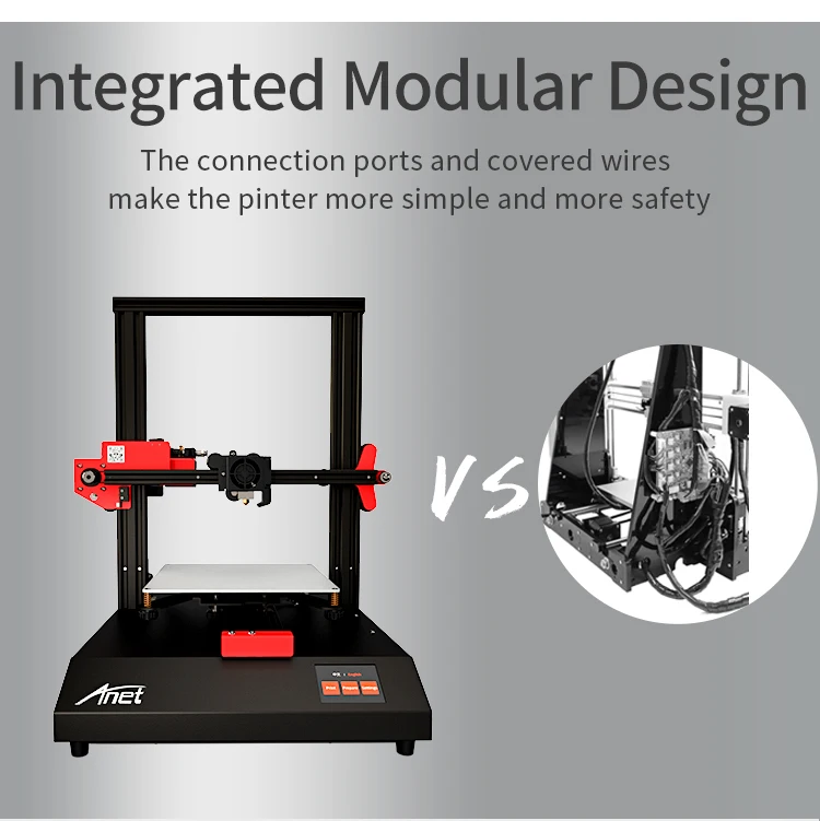 Anet E16 E10 ET4 3d принтер комплект размера плюс высокая точность Reprap prusa i3 Impresora 3d принтер DIY комплект с нитью Рождество