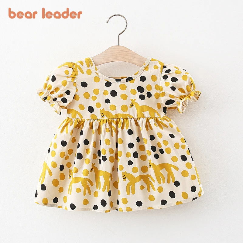 Bear Leader-vestido de verano para niñas, ropa infantil de dibujos animados de moda AliExpress Madre y niños