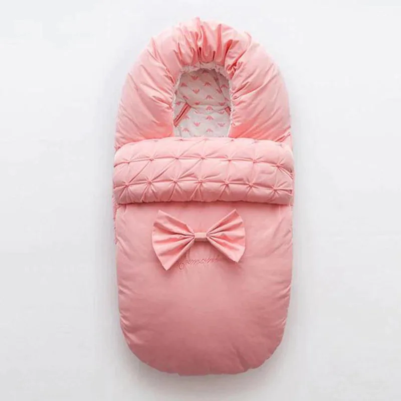 Модный спальный мешок для коляски, хлопковый зимний спальный мешок для детей 0-36 месяцев