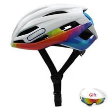 Bicicleta corridas de estrada capacete de bicicleta ciclismo esportes de segurança cyclocross equitação dos homens tempo de corrida-julgamento capacete reflexivo