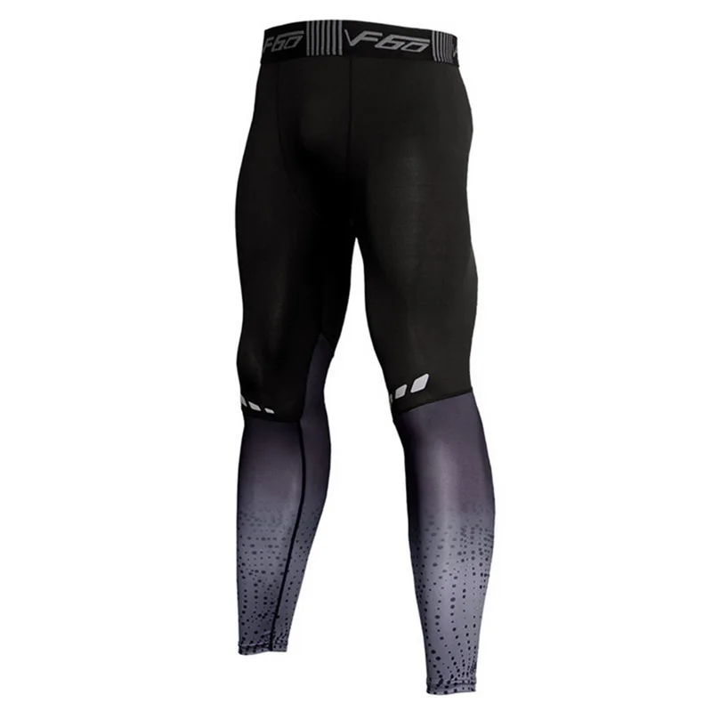 Men's Training Pant Patchwork Leggings Pants high-waist Elastic Sports Fitness Workout  Yoga Sportswear Bottoms Running Pants