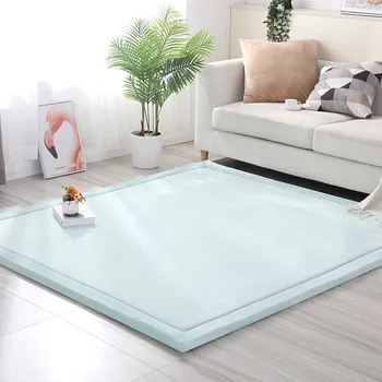 

Solid Color Coral Velvet Thickened Anti Slip Carpet Home Children Tatami Bay Window Bedroom Living Room Sofa Decorative Carpet