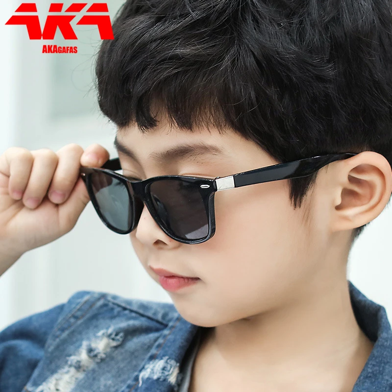 AKAgafas Square Sunglasses Children 2021 Mirror Sun Glasses for Kids Luxury Brand Designer Eyeglasses Goggle Shades for Boy Girl