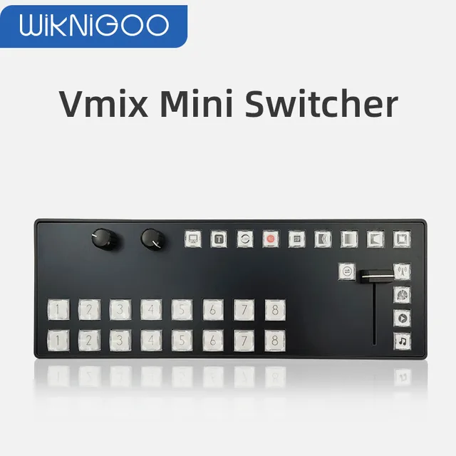 $140.3 Vmix Mini Switcher Control Panel for New Media Live Broadcast MIDI2.0 Software Keyboard CustomizatioType-c Recording Switchboard