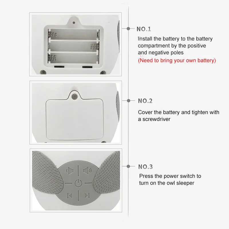 

Portable Baby Soother Music Player Owl Shaped Hanging Stroller Sleeping Comfort Early Education Toy XH8Z