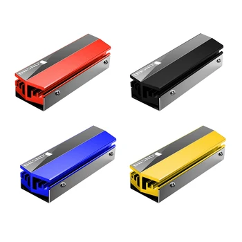 

Aluminum M.2 NGFF 2280 NVMe SSD Heatsink Cooler cooling fan accessories for Desktop PC Computer Black/ Red/Blue/ Gold