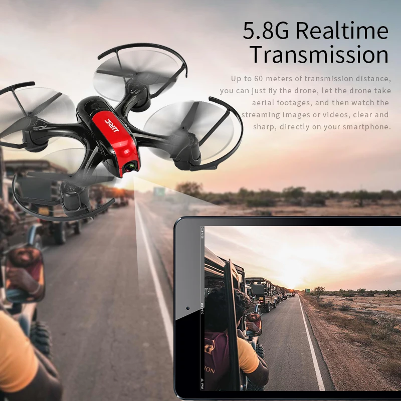 

JJRC H69 RC Drone 5.8G Image Transmission RC COPTER with Adjustable Camera Emergency Stop Flip Professional Drone VR