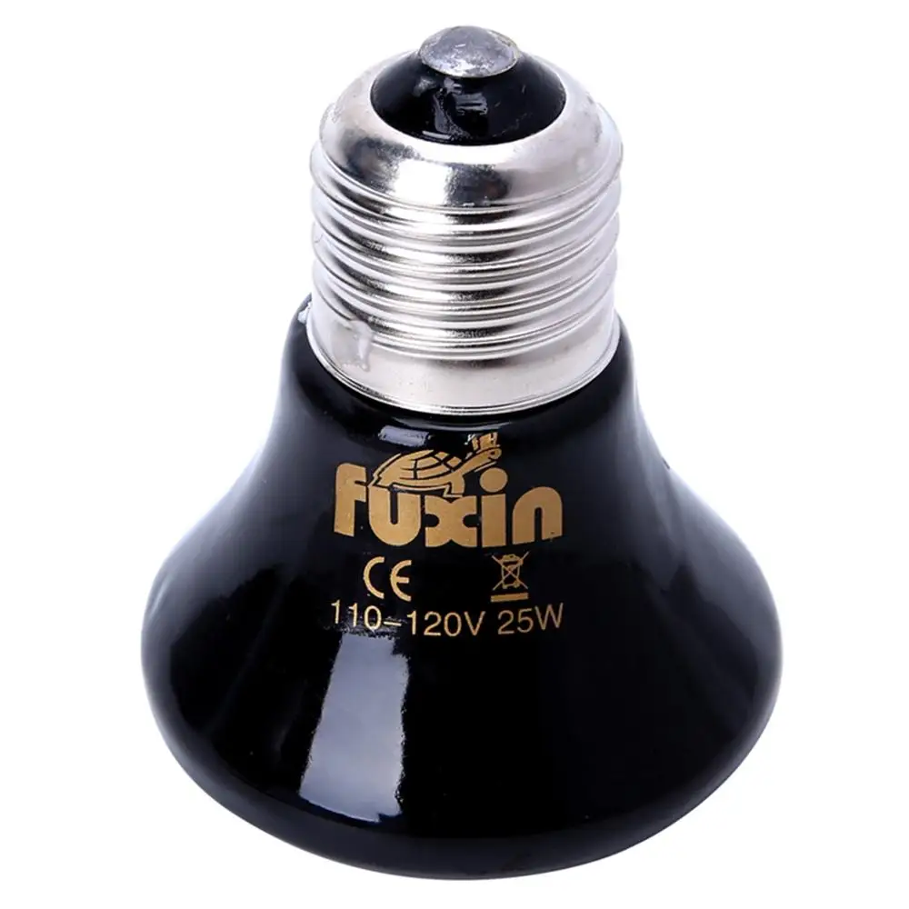 (110-120V)-25W 25/50/75/100W любимчика для разведения рептилий Керамика излучатель подогреваемый нагреватель лампа RXJB - Цвет: (110-120V)-25W