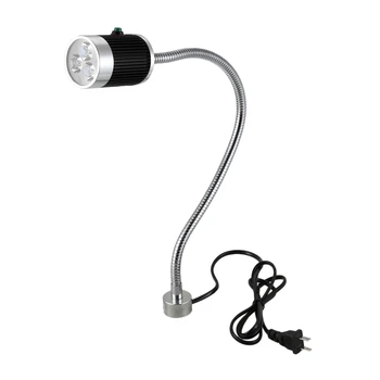 

ABSF 6W 110-220V Led Machine Working Light Gooseneck Magnetic Base Clamp Switch Lamp Us Plug