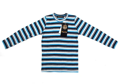 Blue Gray Stripe Мериносовая шерсть детское термобелье Топ, рубашка мериносовая шерсть детская теплая Пижама с базовым слоем Топ, футболка LS мягкая одежда для мальчиков и девочек - Цвет: Blue Gray Stripe