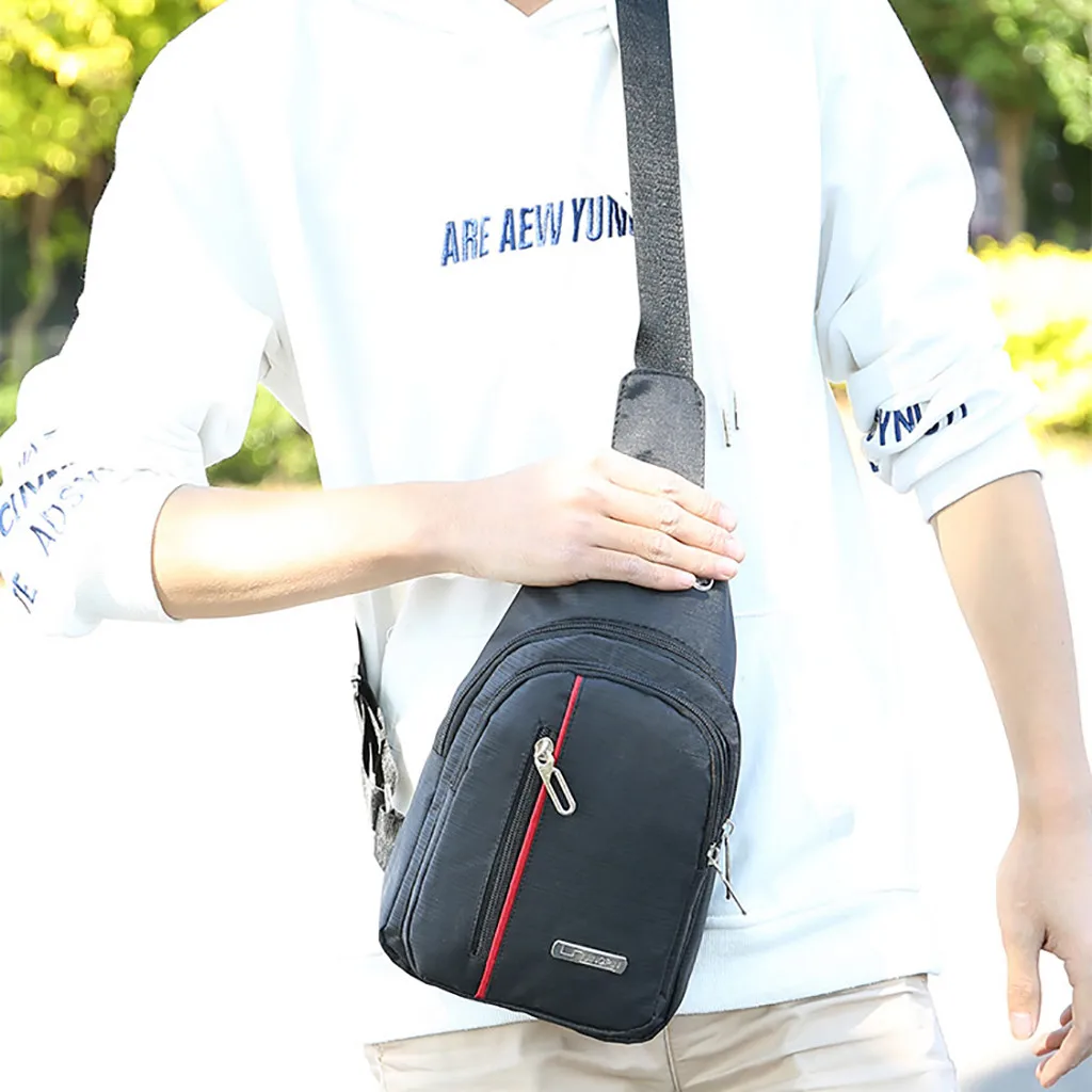 Fashion Unisex Oxford Cloth Chest Bag Sports Outdoor Leisure Multi-function Bag 7.24