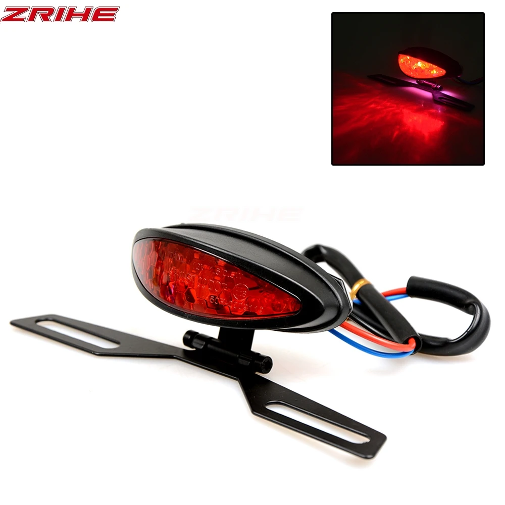 

General Motorcycle Scooter Universal type Waterproof Adjustable Running Stop Brake Rear Warning Turn Signal Indicator Lamp