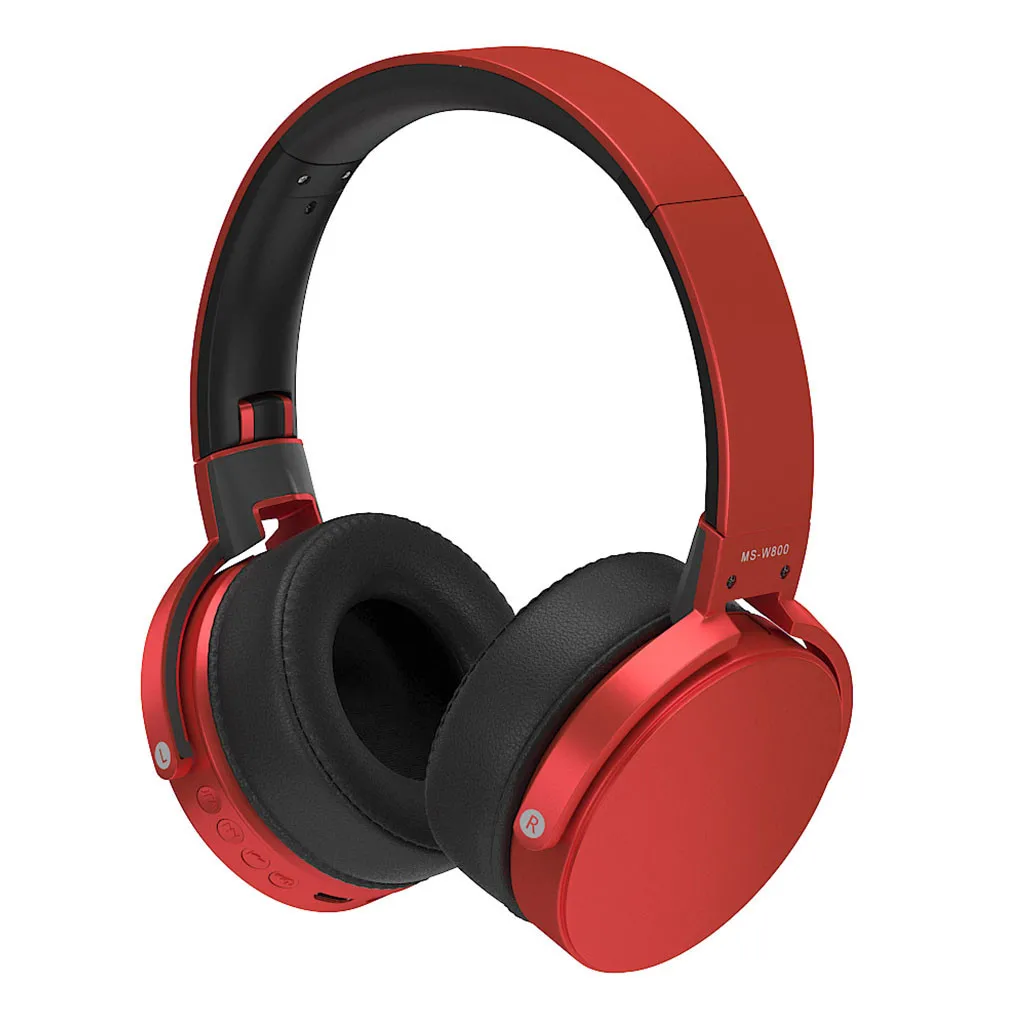 Складные Bluetooth наушники с микрофоном Поддержка Tf карты MP3 Fm Usb зарядный кабель Bluetooth гарнитура