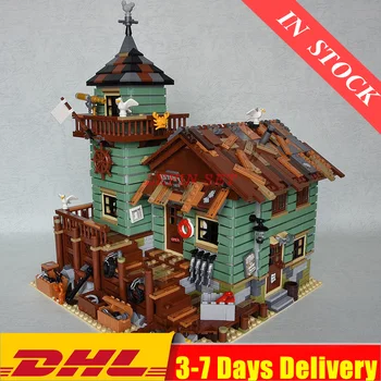 

DHL 2019 IN Stock MOC Series Compatible 83028 With 21310 16050 Old Fishing Store Set Building Blocks Bricks Kids Gifts
