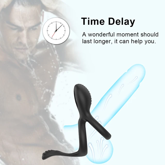 Wireless Remote Control Cockring Vibrator Clitoris Stimulation Sleeve for Penis Ring  Sex Toys for Men Male Chastity Cock Rings 5