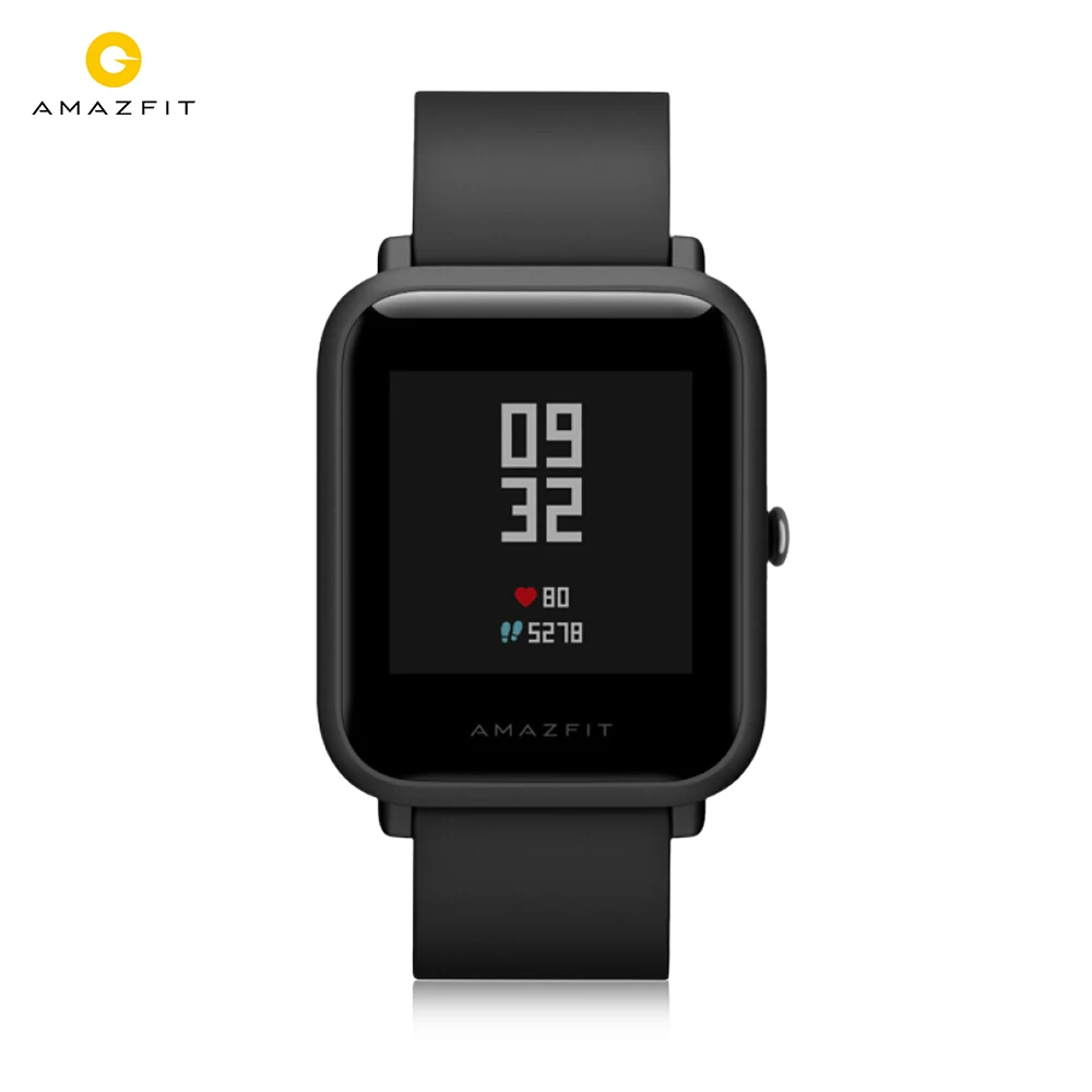 Глобальная версия Huami AMAZFIT Bip Lite Смарт часы 45 дней Срок службы батареи 3 АТМ водонепроницаемый мульти спортивные режимы для iOS Android - Цвет: Black