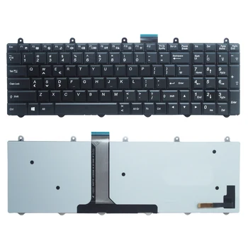 

English laptop Keyboard For Clevo P150EM P170EM P370EM P570WM With Frame US Black With Backlit
