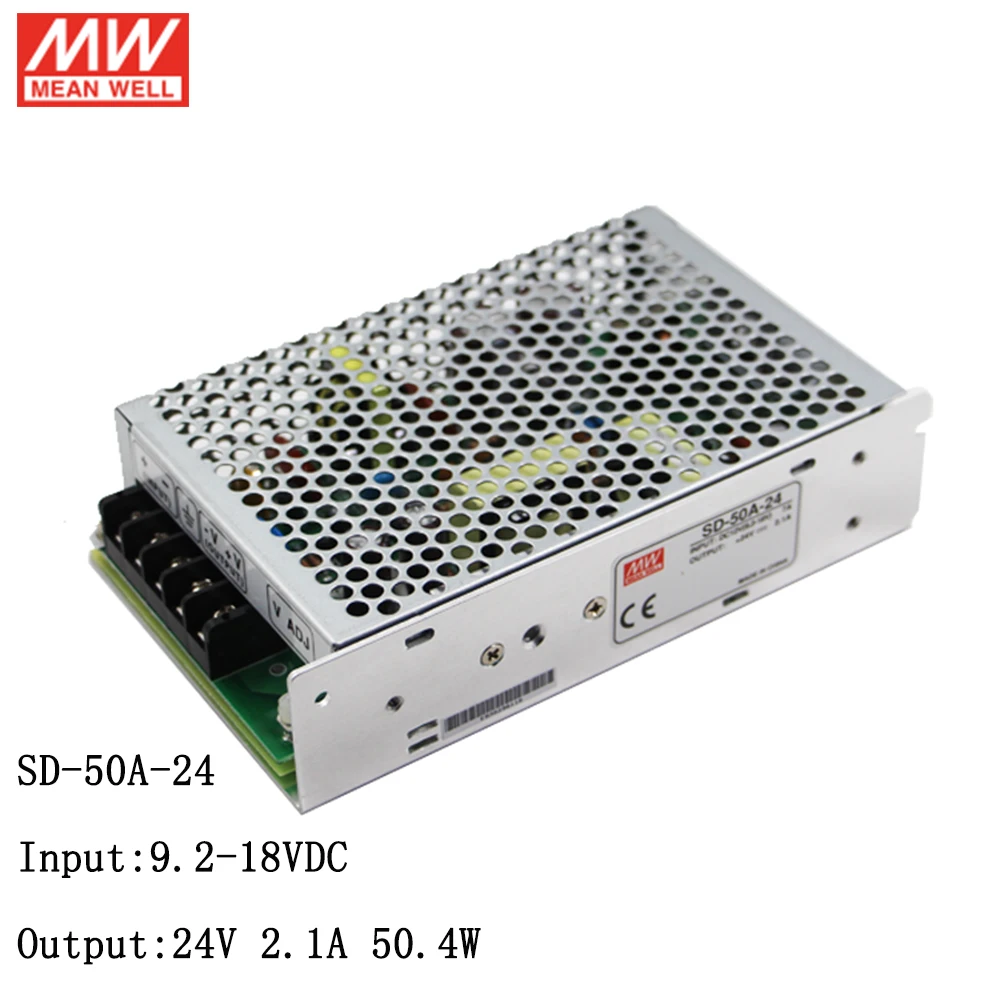 さて SD-50A-12 9.2 〜 18 v dc 12 v dc 50 ワット DC-DC