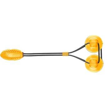 

Pet Molar Bite Dog Toys Rubber Chew Ball For Cleaning Teeth Safe Elasticity TPR Soft Puppy Suction Cup Biting Toys