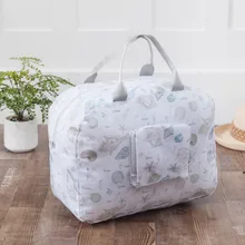 Женские дорожные сумки, большая емкость, складные, водонепроницаемые, Оксфорд, вещевой мешок, сумки для путешествий, женские, с принтом, для багажа, упаковка, кубики