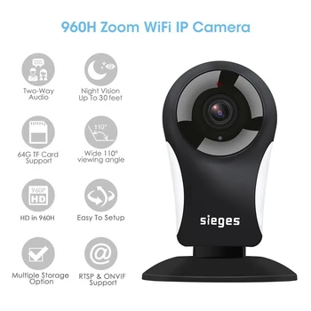 

Wireless WiFi HD 960P IP Camera Home Security Network Cam Night Vision System