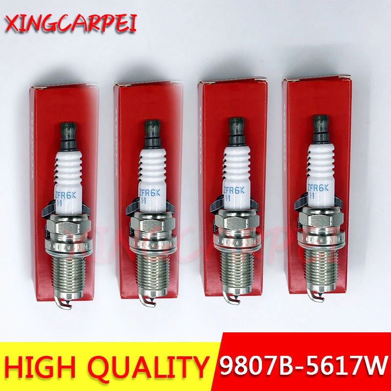 4pcs Izfr6k11 9807b 5617w Laser Iridium Spark Plug For Honda Accord