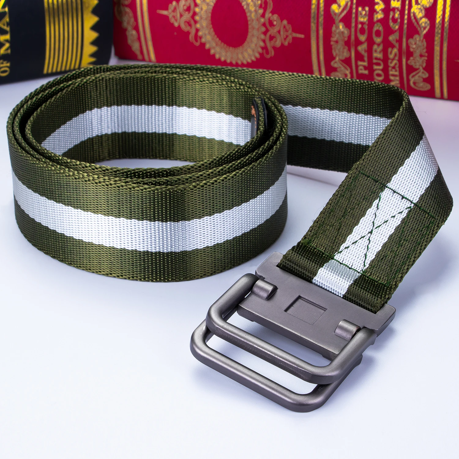 Hi Tie высококачественный мужской женский широкий длинный холщовый ремень модный