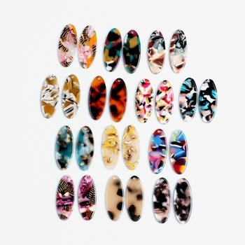 

Tortoise Shell Earring Charms,Acetate Acrylic Oval Shaped Pendant,Earrings Parts,Earring Findings,12.5x31mm,ACE237