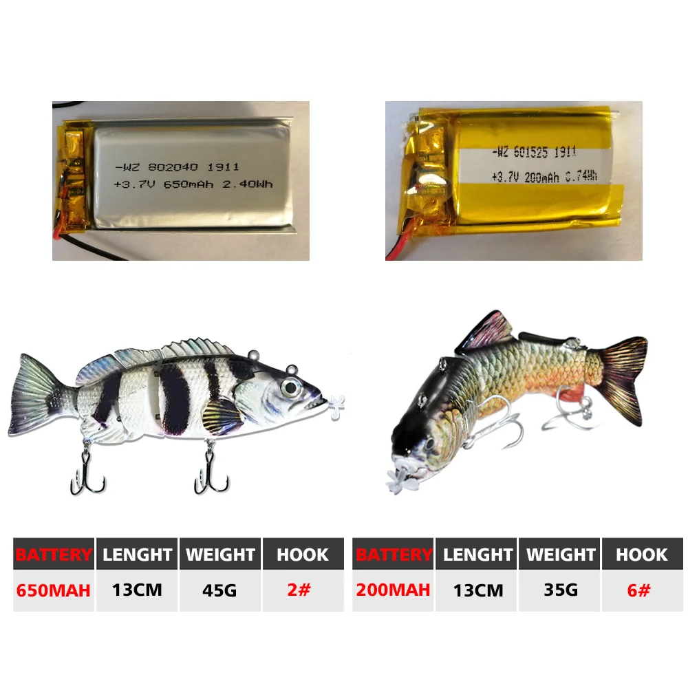 κ  ̳  ڵ   ̳ ̳ Wobblers Swimbait USB  ̴ LED 