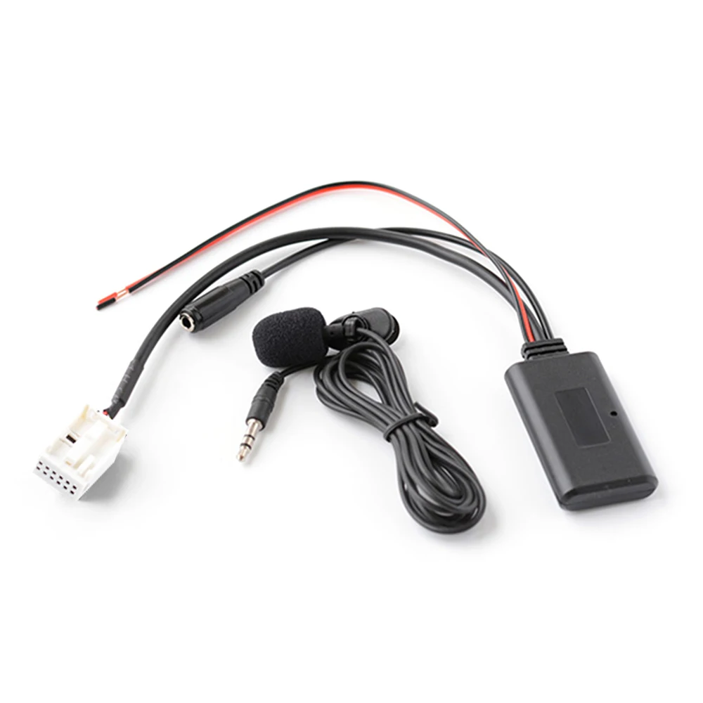 Автомобильный Bluetooth-адаптер для подключения стерео AUX аудио адаптер BT + микрофон