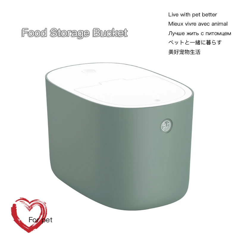 Pet-Supplies Food-Storage-Container Puppy-Dog-Feeder Dry-Dispenser Portable for Moisture-Proof