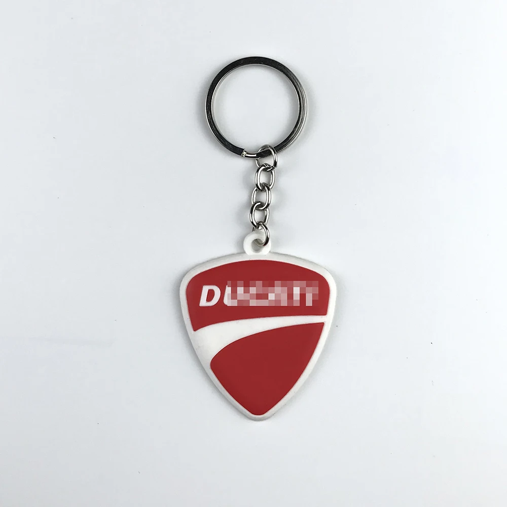 3D Motorcycle Accessories Motorcycle KeyChain Rubber Motorcycle Key Chain For DUCATI Honda Kawasaki Harley Suzuki Yamaha model - Название цвета: 10