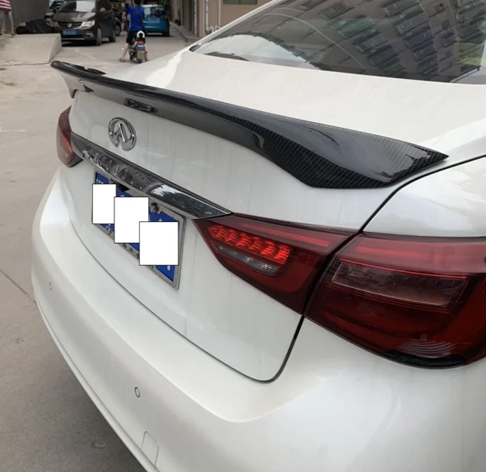 Для Infiniti Q50 Q50S спойлер для губ крыло из углеродного волокна заднее крыло багажника