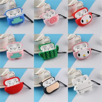 

Earphone Case For Airpods Pro Case Silicone Cute 3D Cartoon Stitch Earpods Cover For Apple Air Pods Pro 3 Fundas Coque Keychain