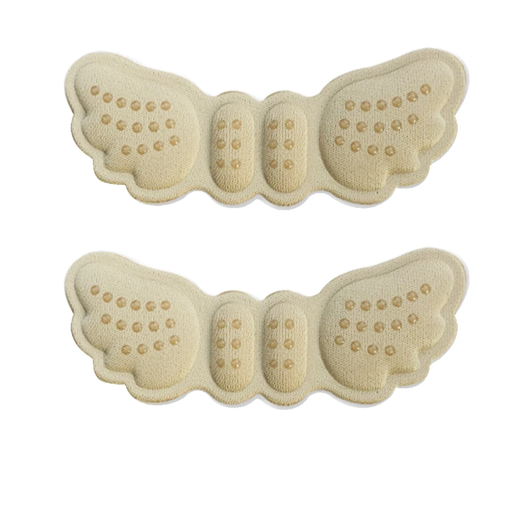 1pair Women Walking Stickers Self Adhesive Cushion Pads Soft Sponge Heel Grip Liner Wing Shaped Foot Care Shoe Insoles Anti Slip | Обувь