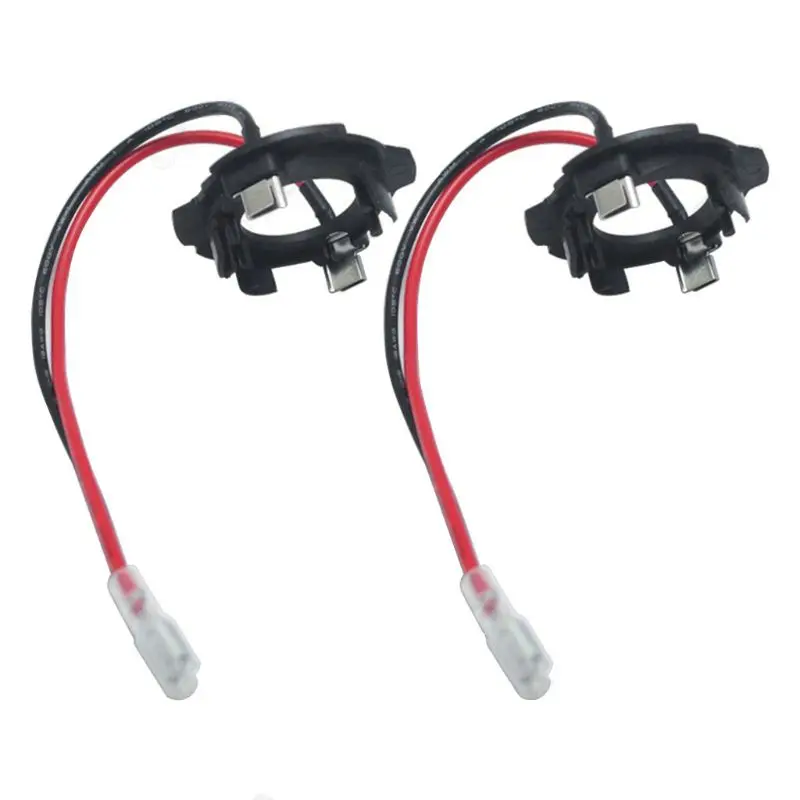 2 Adattatori Portalampada LED H7 In Alluminio Per Mercedes, VW, Opel - Sostituzione Alogena