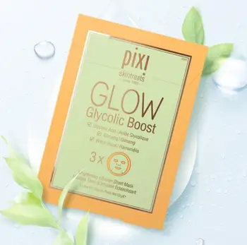3Pcs Pixi Herbal Essence Facial Mask Glow Glycolic Boost Brightening Infusion Women Moisturizing Firming Skin Care Facial Mask 1