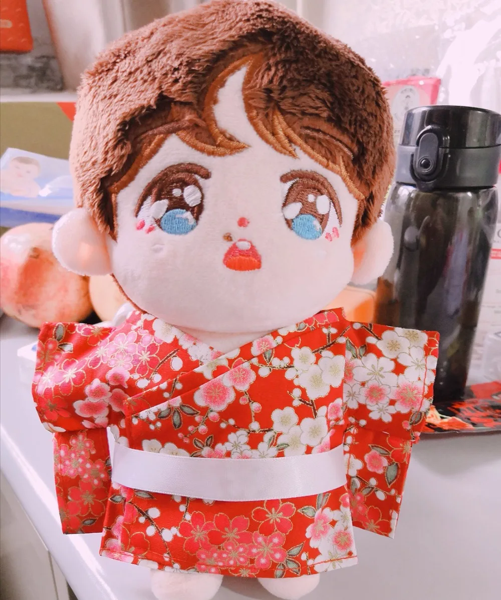 20 см Kpop EXO кукольная одежда японское кимоно для плюшевых кукол игрушка кукла костюм наряд ручной работы
