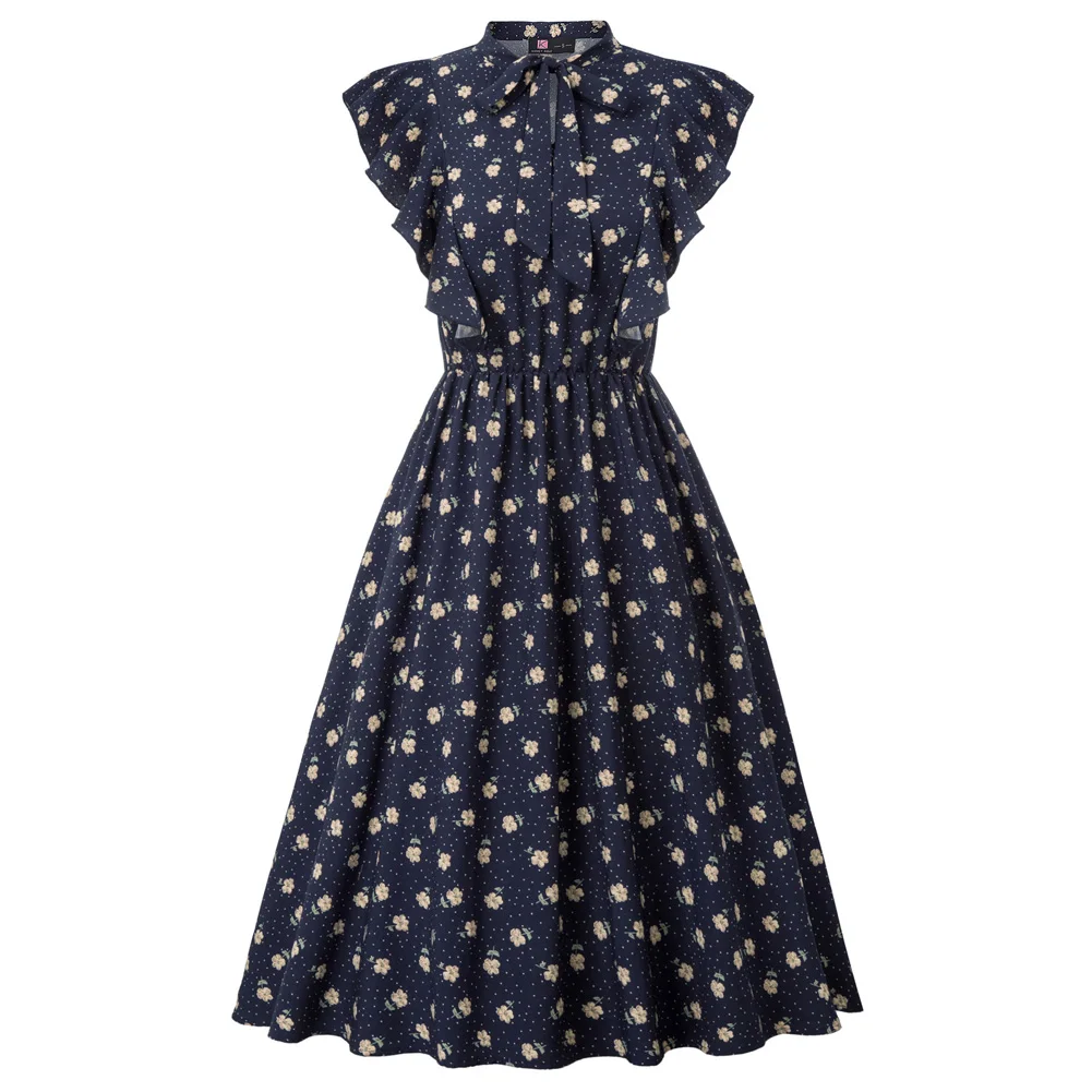 casual swing dress with sleeves